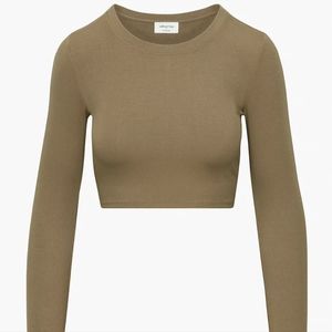 Gd Rustical Brown Wilfred Free Go To Cropped Long Sleeve in size XS